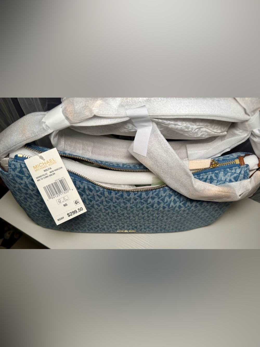 Michael Kors Blue Denim Nolita - Picture 5 of 15